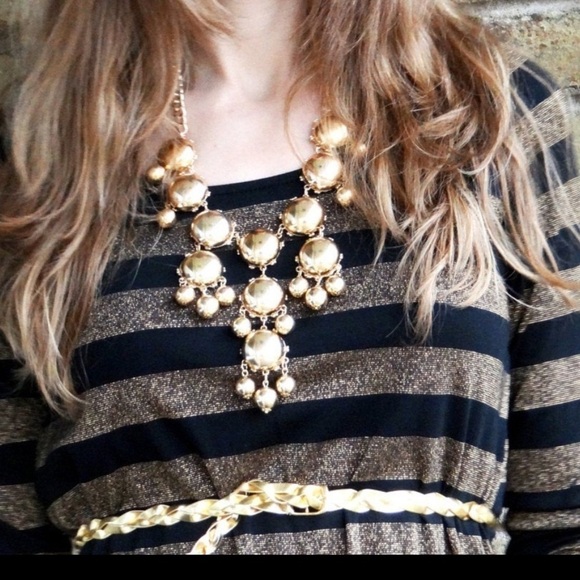 Full Size Gold Bubble Necklace - Picture 1 of 6